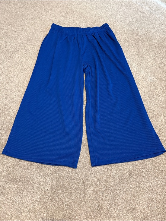 Dear Scarlett Pants - Dear Scarlett Ribbed Royal Blue Ankle Pants